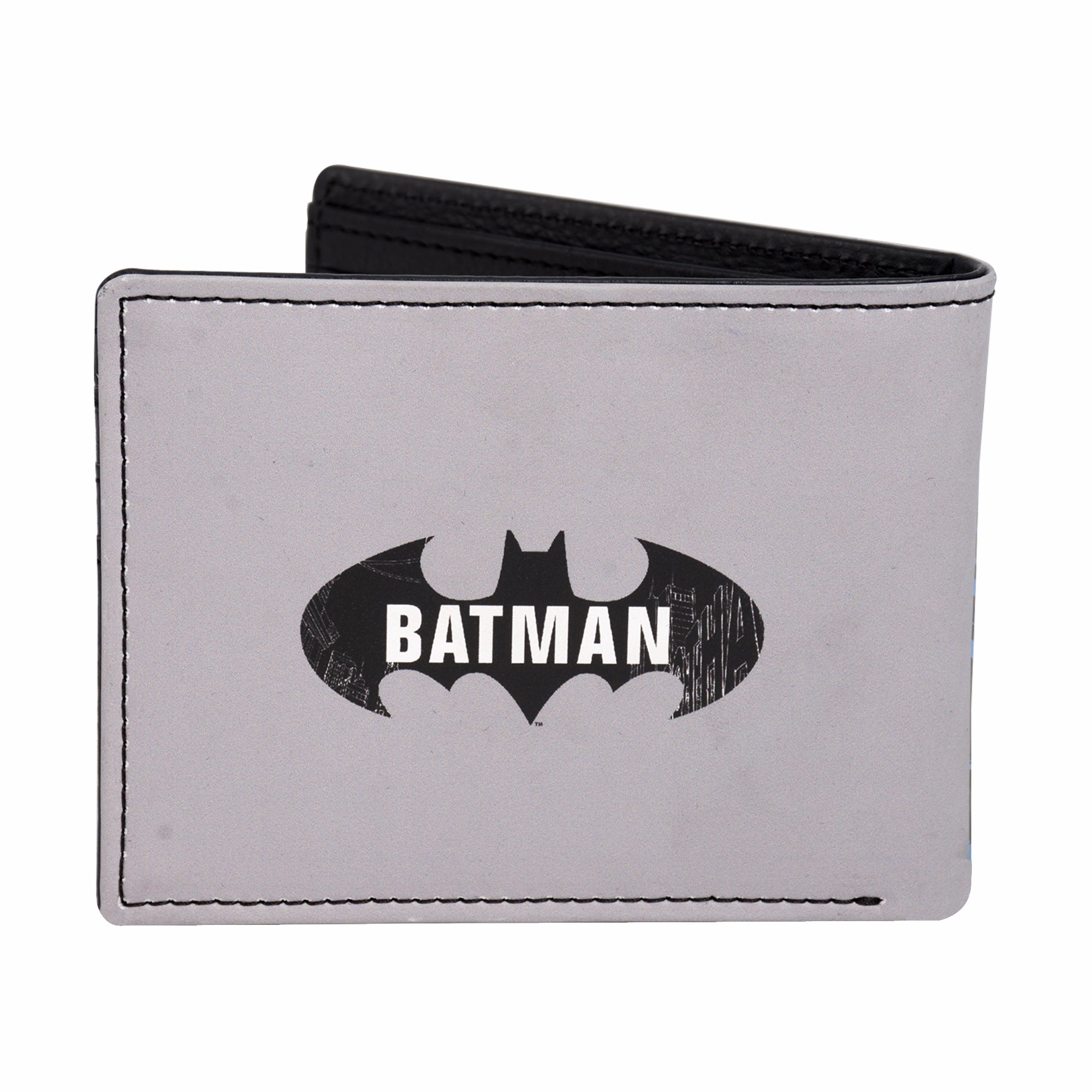 DC Comics Batman Face Print Bifold Wallet in a Decorative Tin Case, Multi ecco Shoes