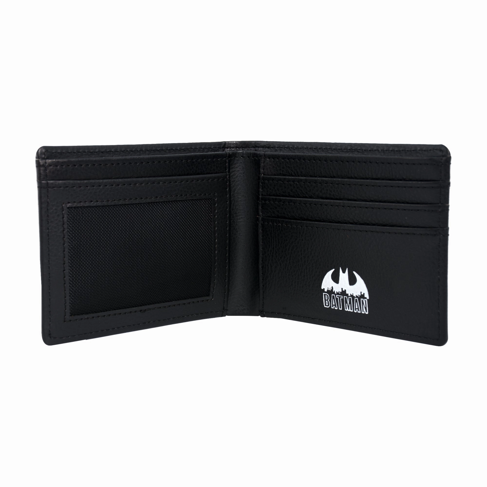 DC Comics Batman Face Print Bifold Wallet in a Decorative Tin Case, Multi ecco Shoes