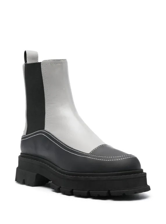 Emporio Armani 55mm panelled ankle boots