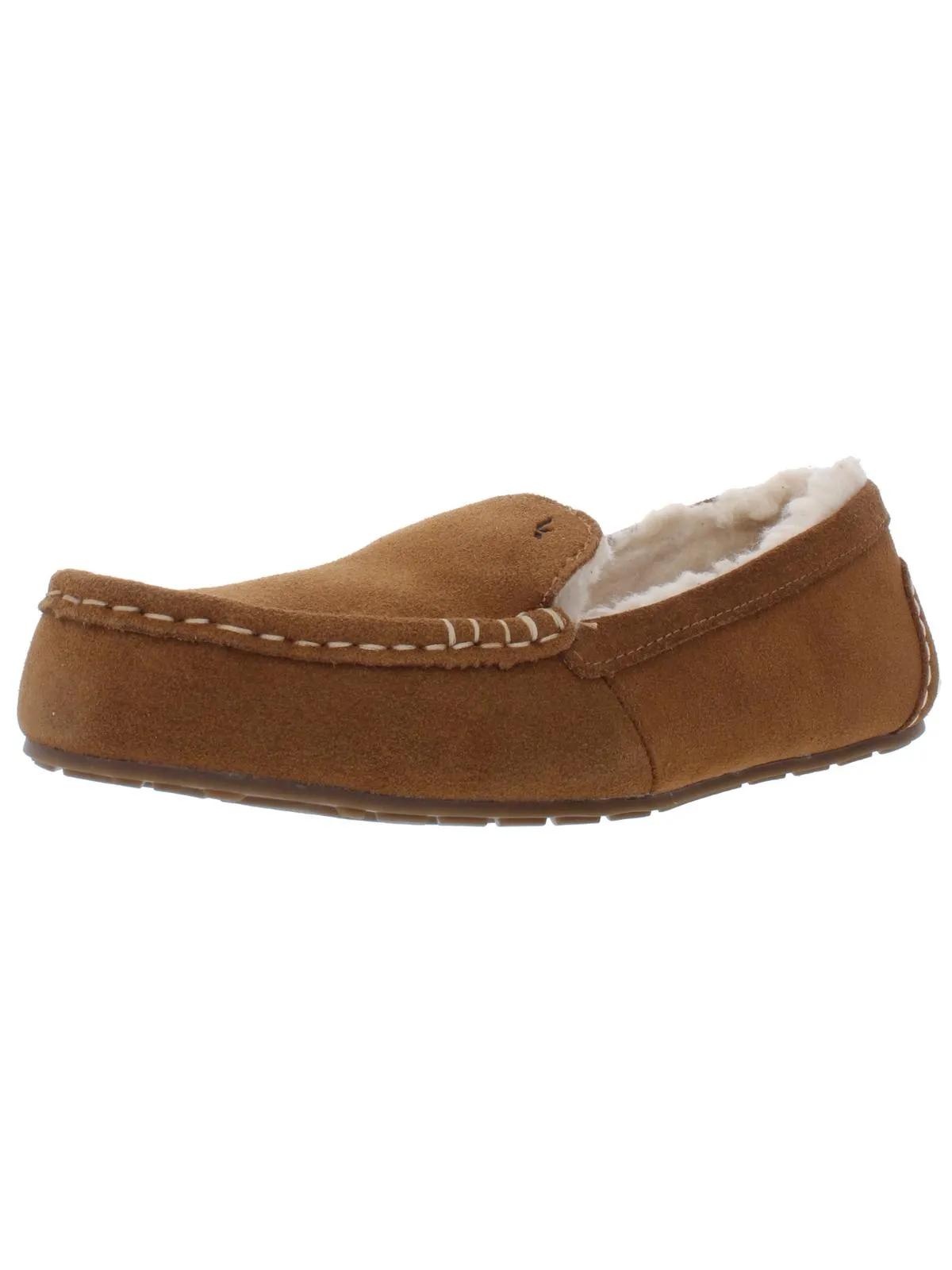 Lezly Womens Suede Slip On Loafers