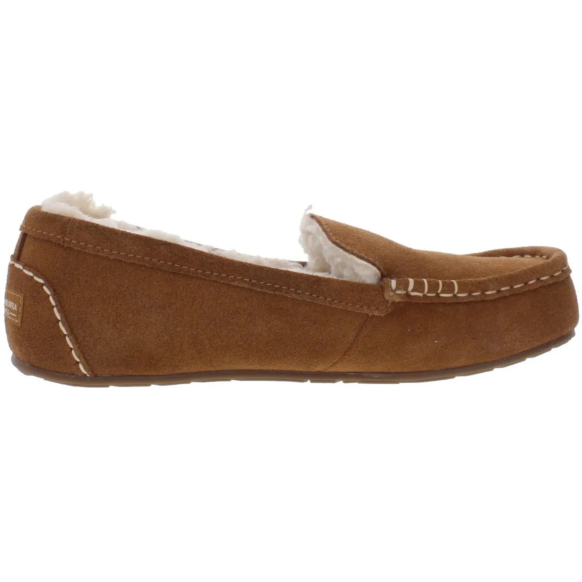 Lezly Womens Suede Slip On Loafers