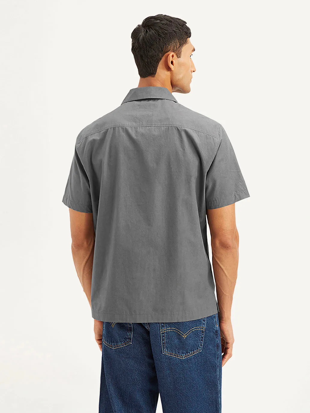 Men's Embroidered Relaxed Fit Shirt