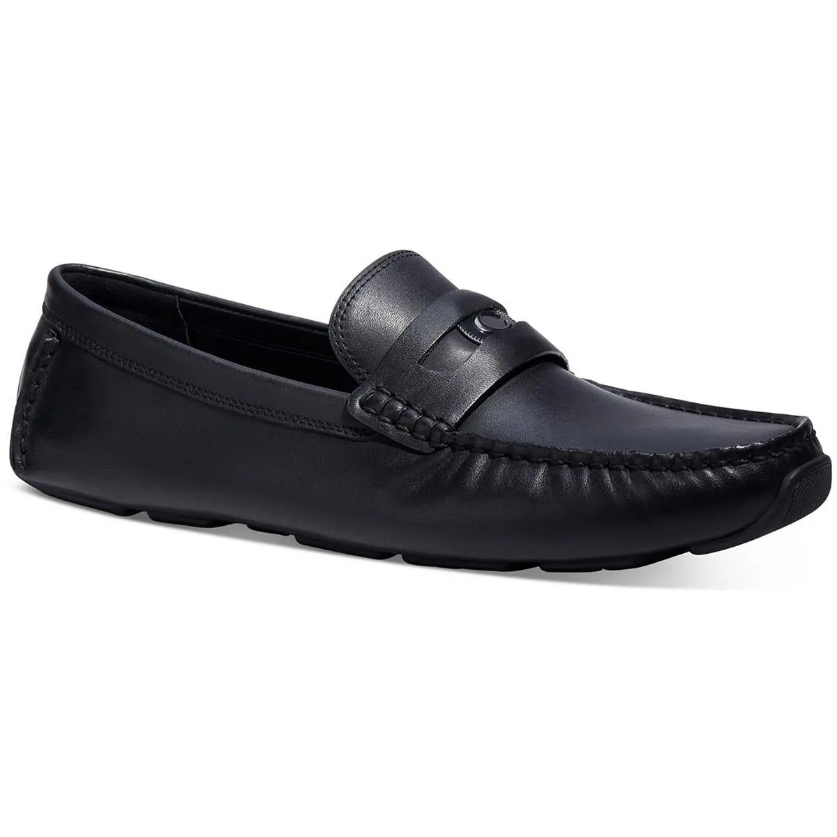 Mens Leather Driving Loafers