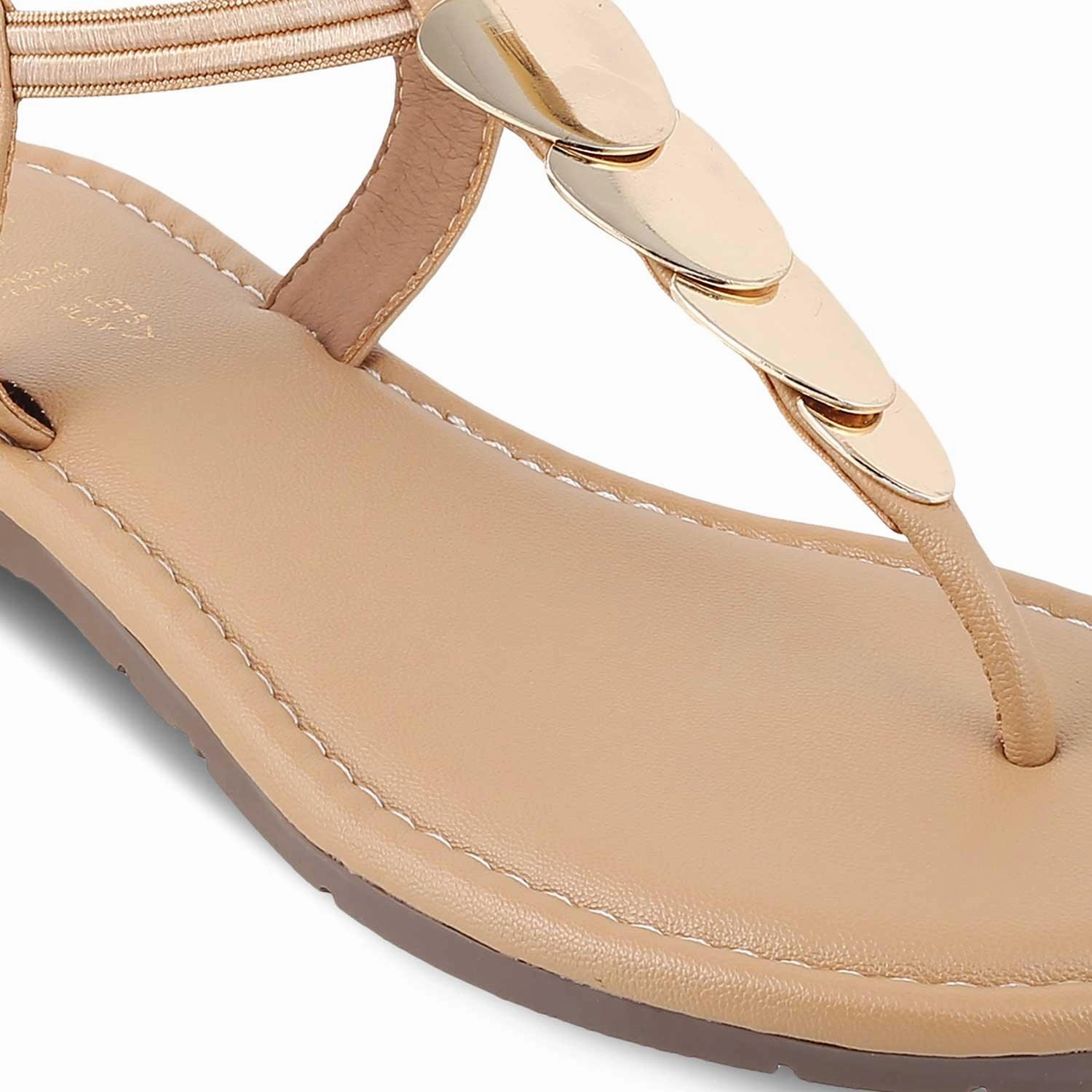 The Sine Beige Women's Dress Flats Tresmode