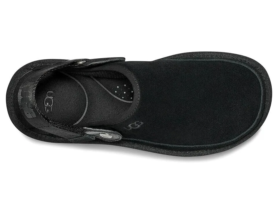 UGG Goldencoast Clogs Men's US 8 Black Suede Slingback Lifestyle Sandals ZPO2181