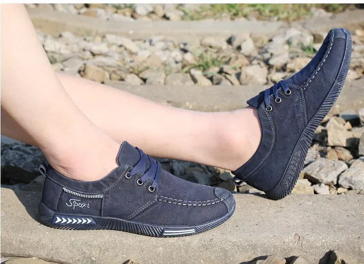 West Louis™ Outdoor Flats Men Canvas Shoes